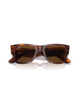 Mega Wayfarer Striped Havana