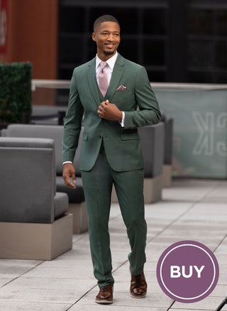 Forest Green Stretch Slim Fit Suit