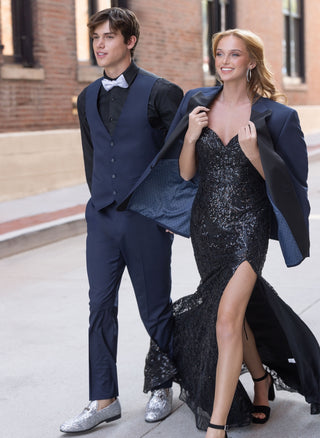 311 Navy Performance Stretch Tuxedo - Michael Kors