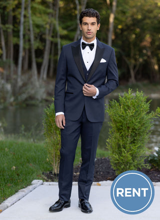 311 Navy Performance Stretch Tuxedo - Michael Kors