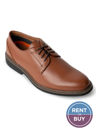 Chestnut Oxord Plain Toe Shoe