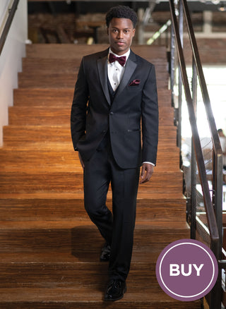 Black Stretch Slim Fit Tuxedo