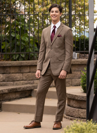 Brown Archer Slim Fit Suit