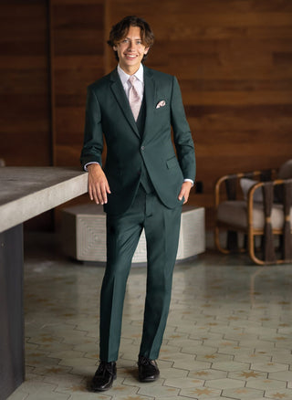 Hunter Green Stretch Slim Fit Suit