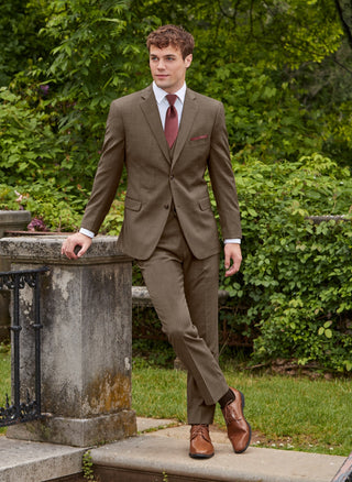 Brown Archer Slim Fit Suit