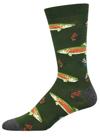 Trout Socks - Parrot Green