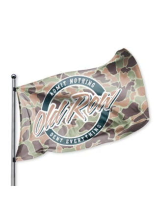 Old Row Camo Circle Flag