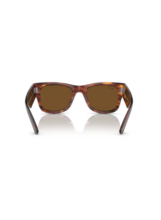 Mega Wayfarer Striped Havana