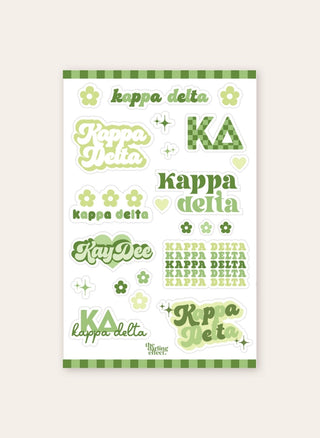 Sorority Sticker Sheet - Kappa Delta