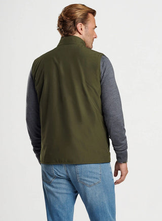 Brentwood Reversible Fleece Vest - Dark Olive