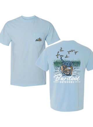 Barstool Outdoors Duck Hunt II Short Sleeve T-Shirt - Light Blue