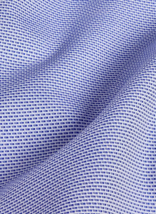 Blue Micro Dobby Dress Shirt - Trim Fit - Blue