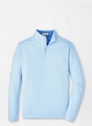 Perth Birdseye Performance Quarter-Zip - Pale Blue