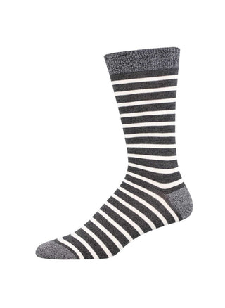 Sailor Stripe Socks - Charcoal/White