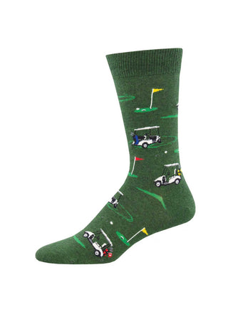 Putting Around Crew Socks - Green