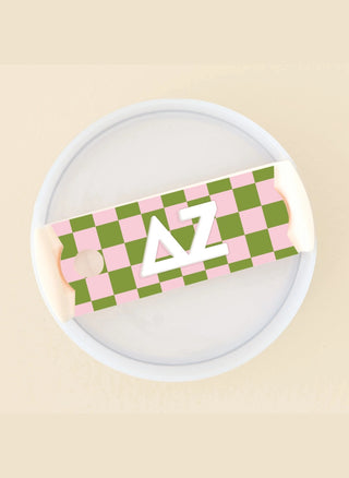 Sorority Tumbler Lid Tag - Delta Zeta