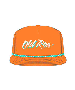 Old Row Script Nylon Hat - Orange
