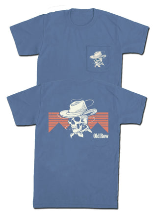 The Cowboy Skull Pocket Tee - Blue Jean