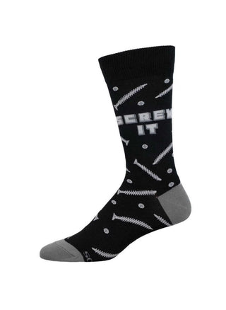 Screw It! Crew Socks - Black