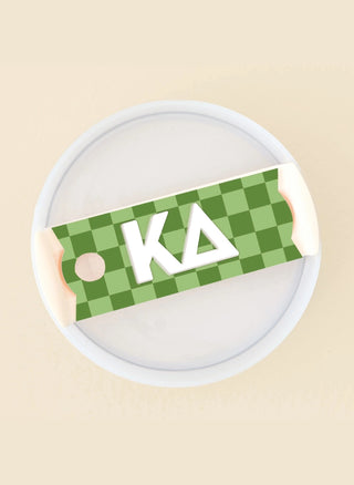 Sorority Tumbler Lid Tag - Kappa Delta