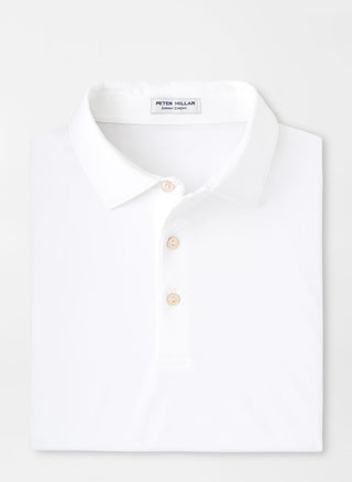 Solid Performance Jersey Polo - White