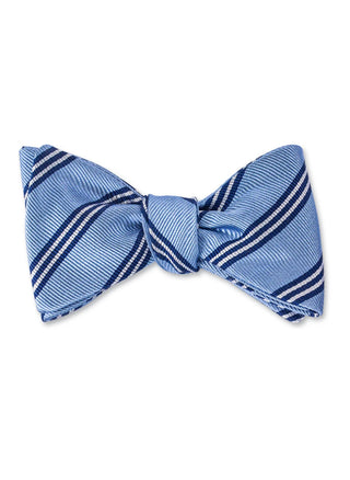 Blue Brooks Striped Bow Tie - B2449