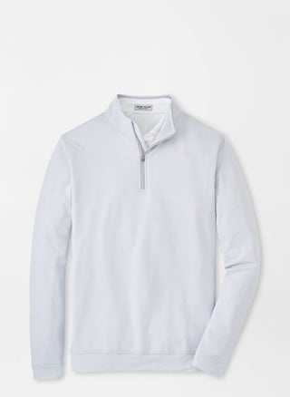 Perth Sugar Stripe Performance Quarter-Zip - British Grey