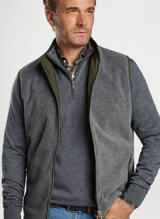 Brentwood Reversible Fleece Vest - Dark Olive