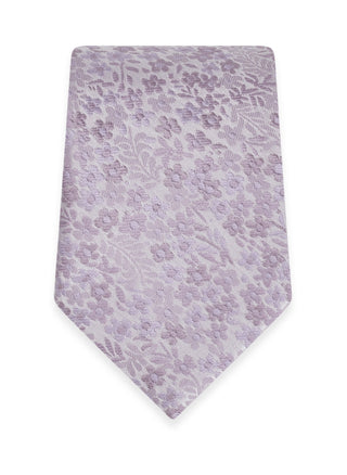 Michael Kors Floral Long Tie - Dusty Lavender