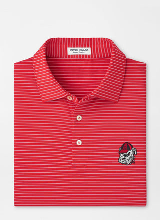 Georgia Bulldog Head Hemlock Performance Jersey Polo - Red