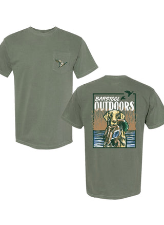 Barstool Outdoors Duck Hunt Short Sleeve T-Shirt - Green