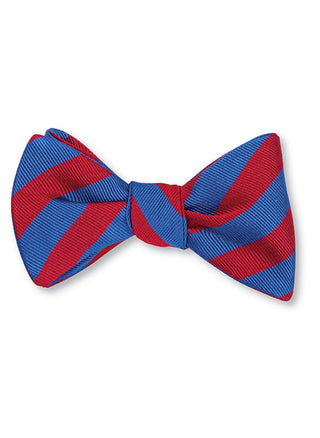 Red/ Blue Bar Stripes Bow Tie - B1092