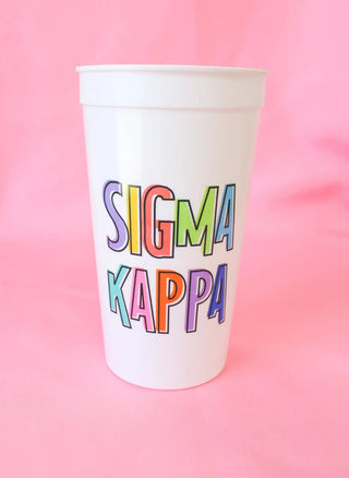 Bring On The Fun Sorority Stadium Cup - Sigma Kappa