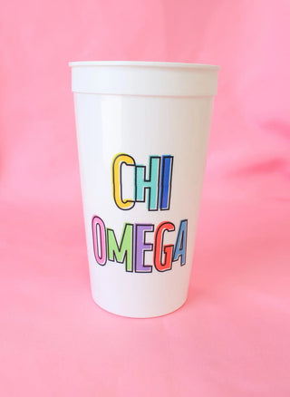 Bring On The Fun Sorority Stadium Cup - Chi Omega