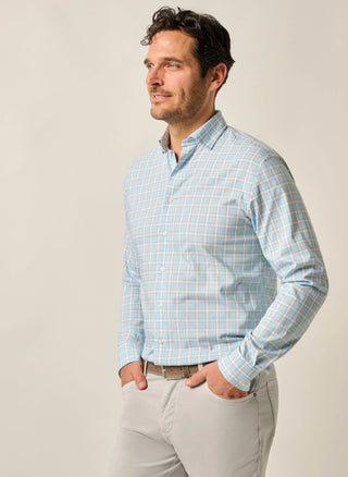 Performance Button Up Shirt - Burleigh - Maliblue