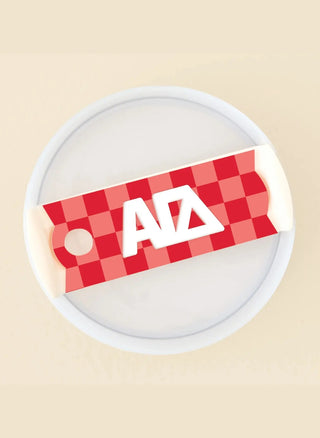 Sorority Tumbler Lid Tag - Alpha Gamma Delta