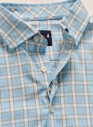 Performance Button Up Shirt - Burleigh - Maliblue