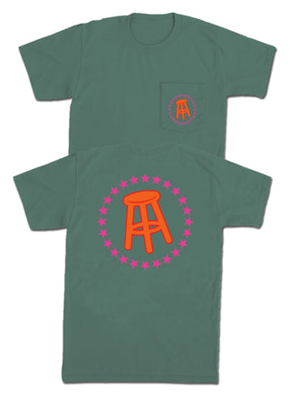 Stool & Stars Short Sleeve T-Shirt - Green