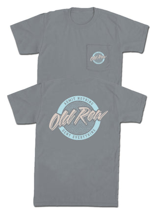 Old Row Circle Logo Pocket Tee - Grey