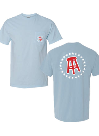 Stool & Stars Short Sleeve T-Shirt - Light Blue