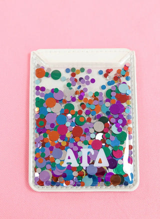 Confetti Sorority Phone Wallet - Alpha Gamma Delta