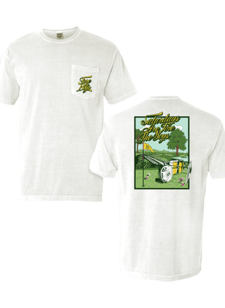 SAFTB Golf Cart Short Sleeve T-Shirt -  White