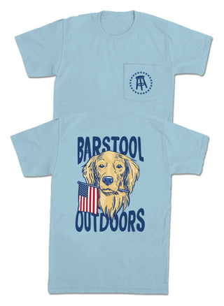 BSO Dog USA Pocket Tee - Light Blue