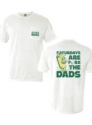 Saturdays are Fore the Dads Golf Short Sleeve T-Shirt -  White