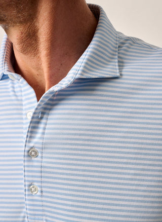 Performance Mesh Polo - Stetson Stripe - Maliblu