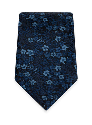 Michael Kors Floral Long Tie - Navy