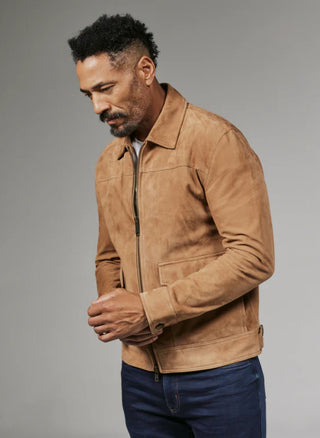 Flight Leather Jacket - Camel