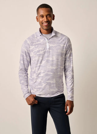 Patton Performance Camo 1/4 Zip Pullover - White