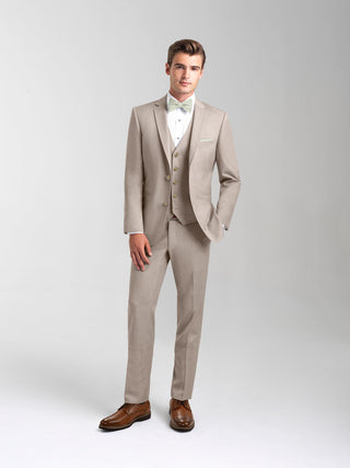 Ultra Slim Sand Brunswick Suit - Allure Men